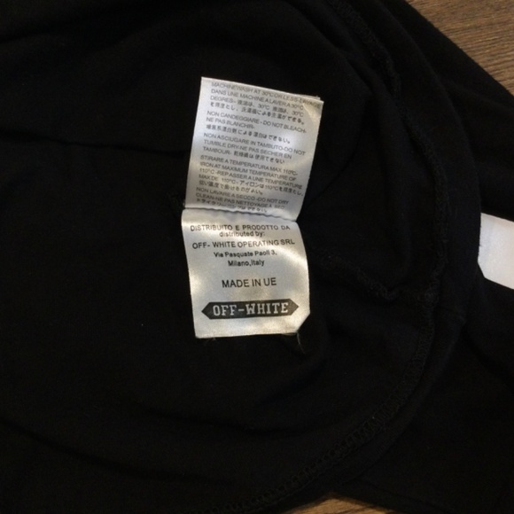 Off-White Long Sleeve Brushed Diagonal Tee Shirt L - Picture 8 of 8